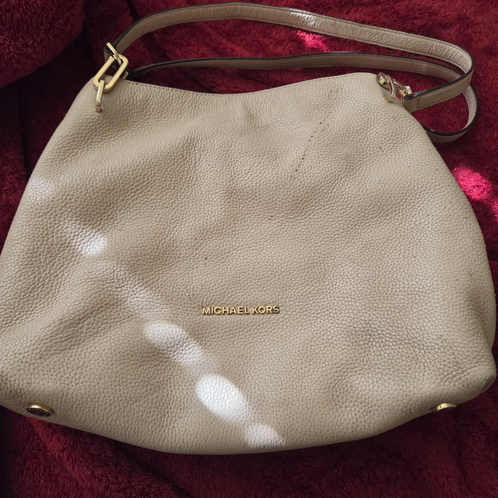 Michael Kors Beige Shoulder Bag